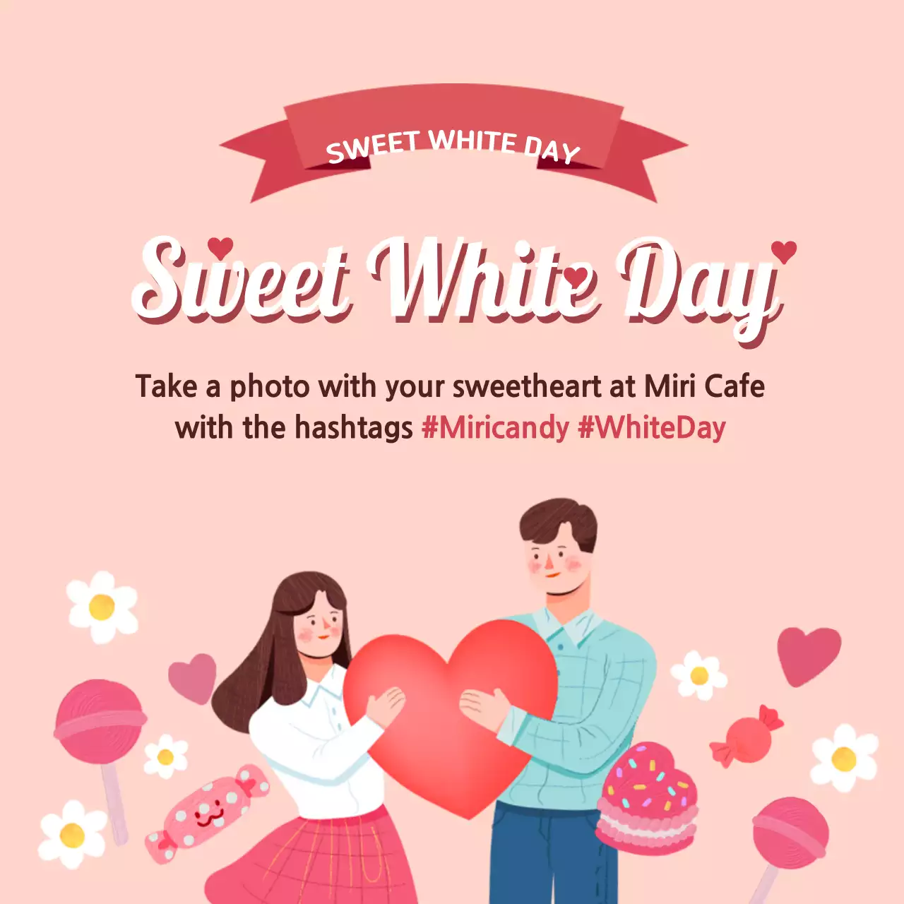 Pink Trendy Love Promotion Social Media Post