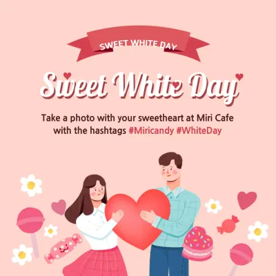 Pink Trendy Love Promotion Social Media Post