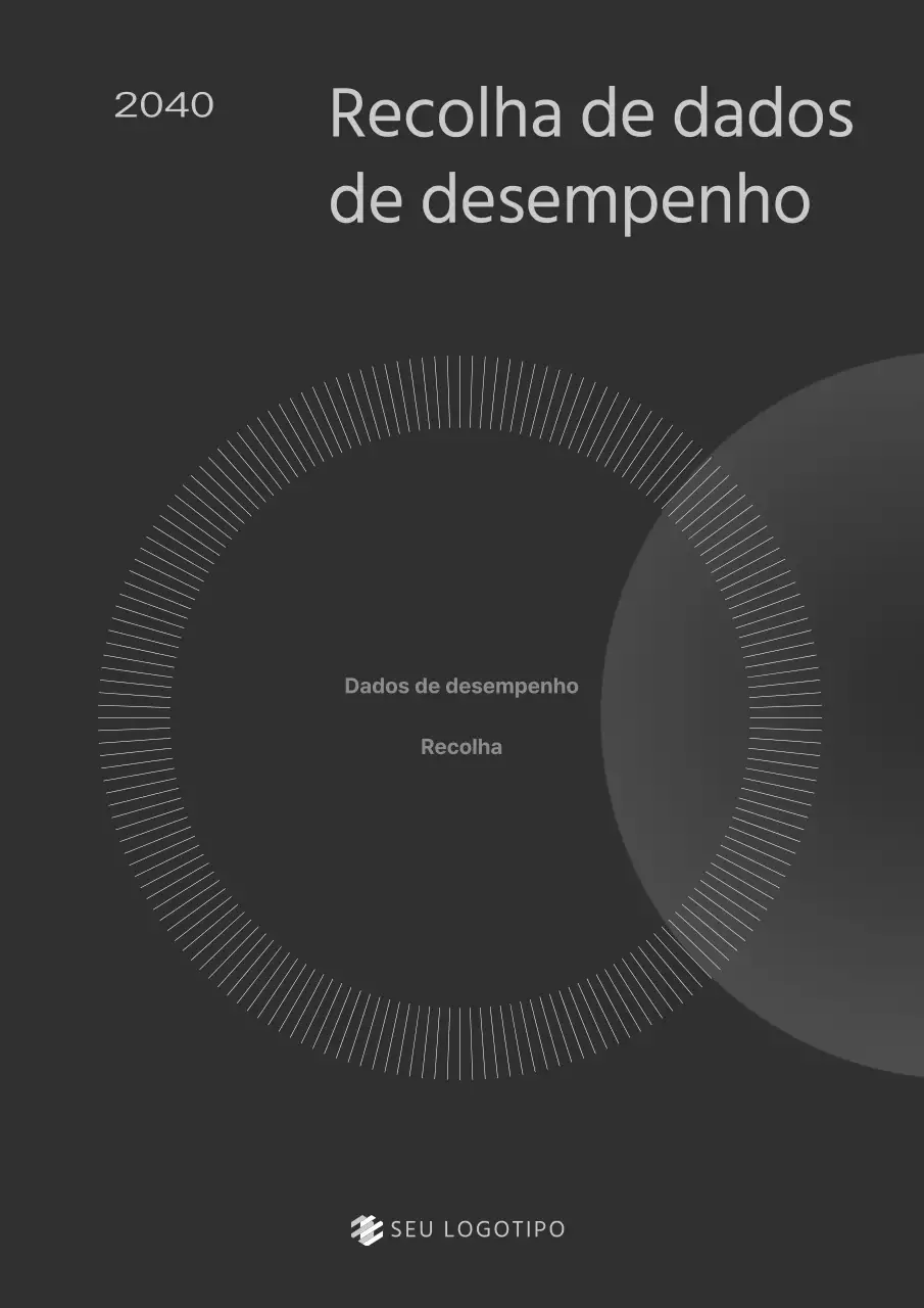 Esquemas de cores calmas e profissionais na ficha técnica do piloto