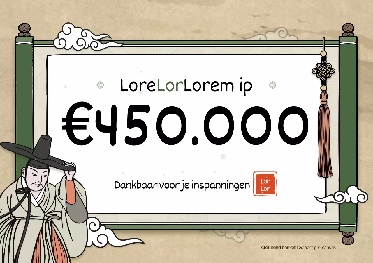 Een traditionele vakantieviering op basis van scroll