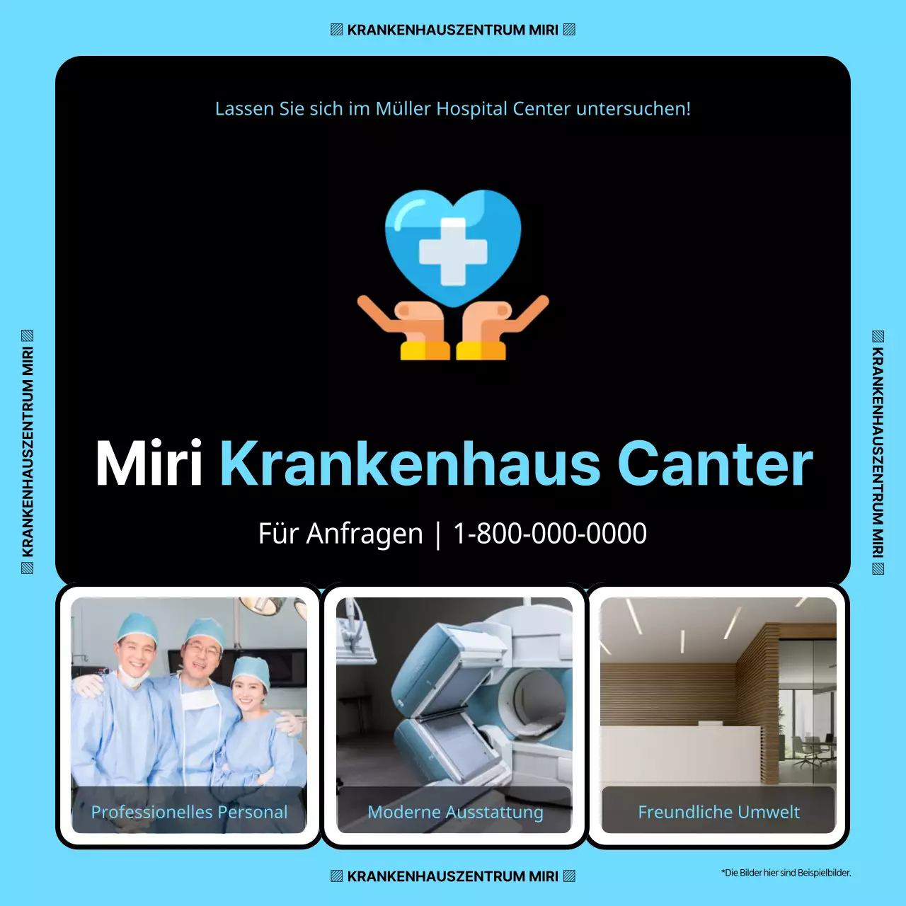 Einfaches hellblaues und schwarzes 3D-Symbol, um zu sehen, wer einen Gesundheitscheck benötigt