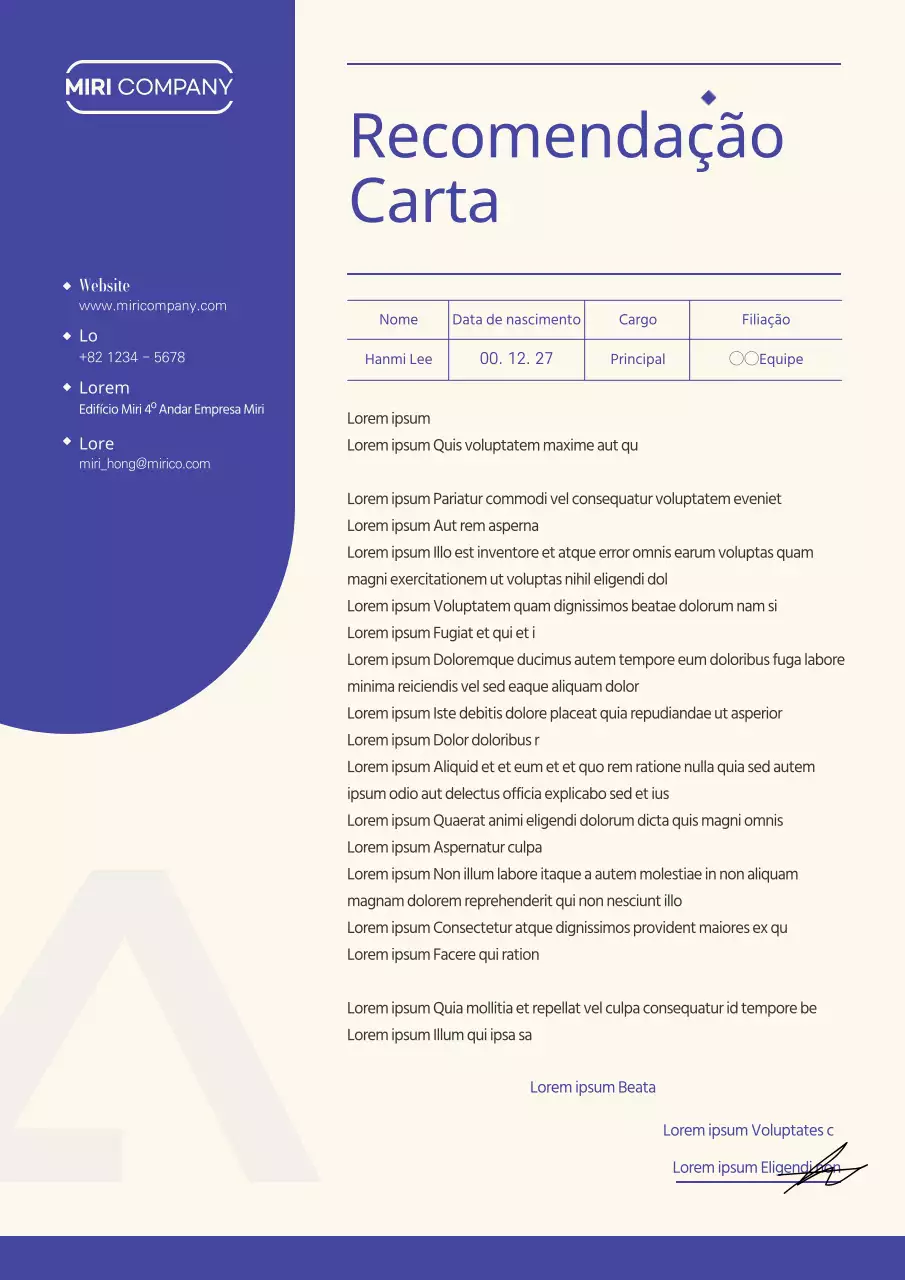 Uma carta de demissão simples a duas cores