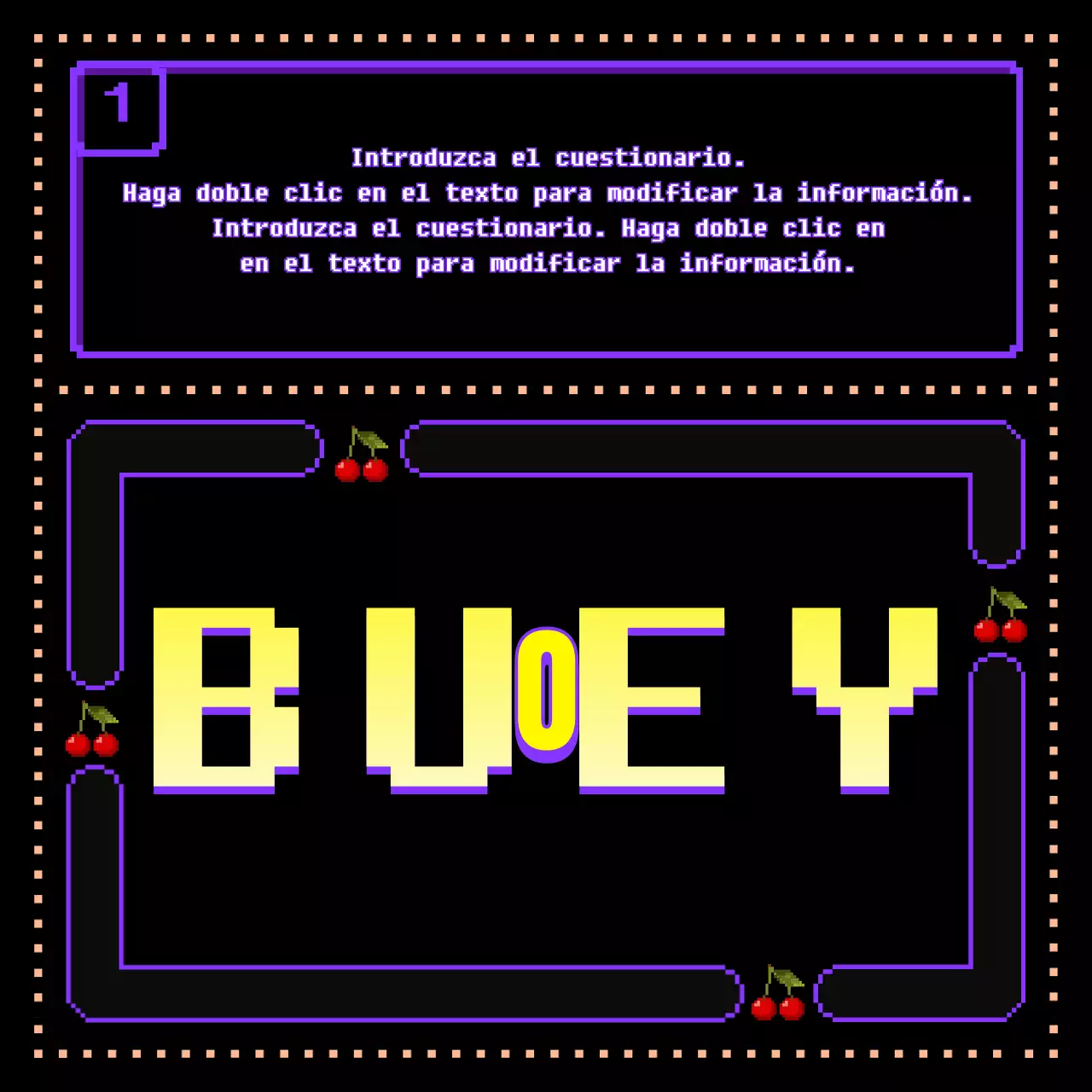 lindo juego clasico en purpleblackyellowConcept OXQuiz