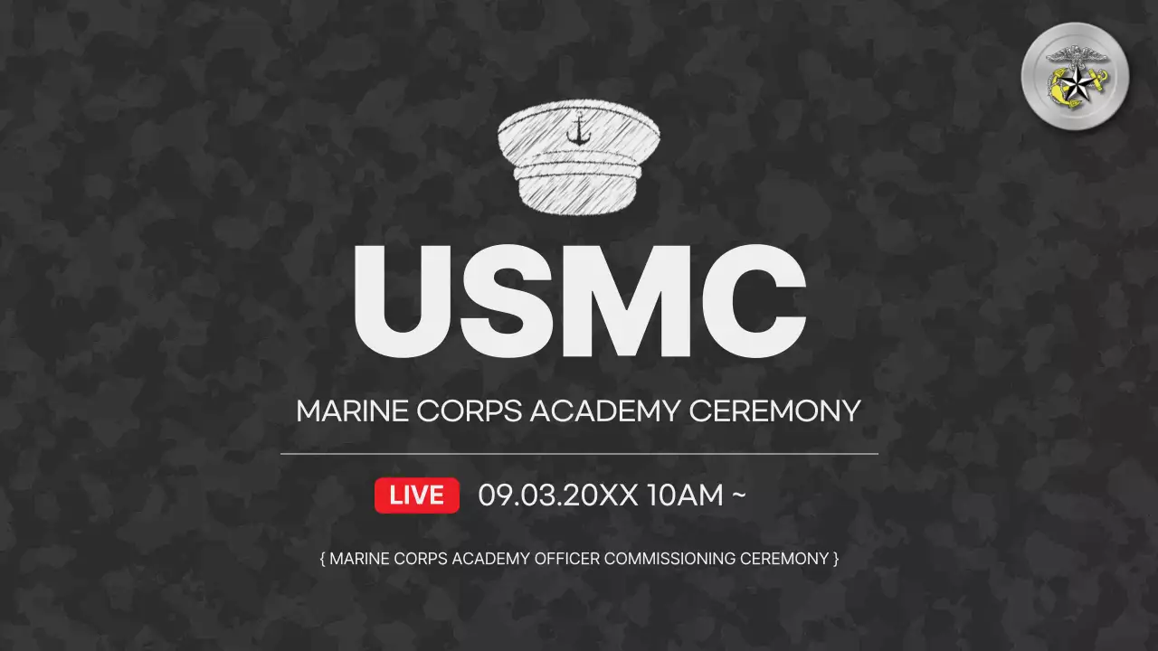 Thumbnail YouTube Acara Militer Minimal Abu-abu