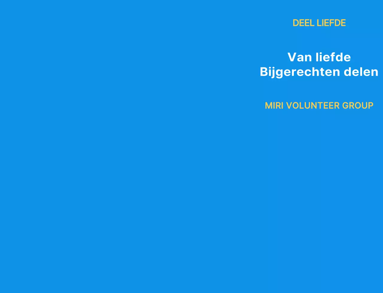 Eenvoudig vrijwilligersvest met blauw wit en geel vrijwilligersembleem