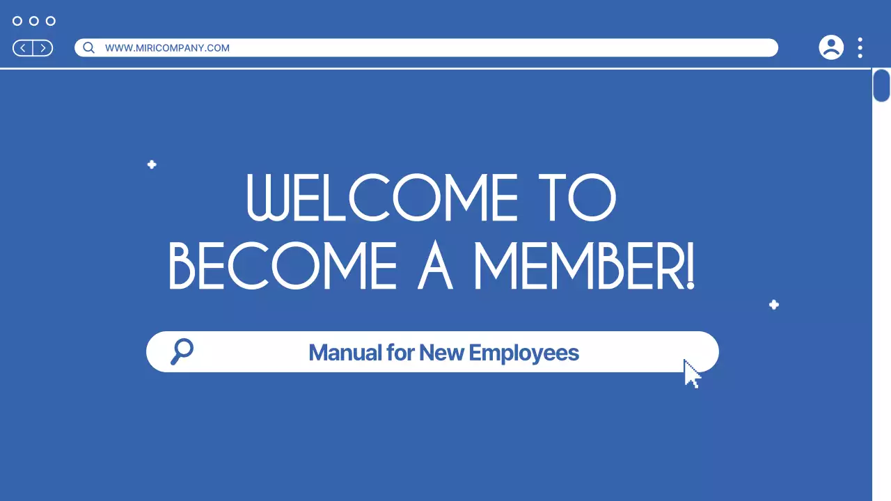 블루 모던 멤버십 매뉴얼 프레젠테이션