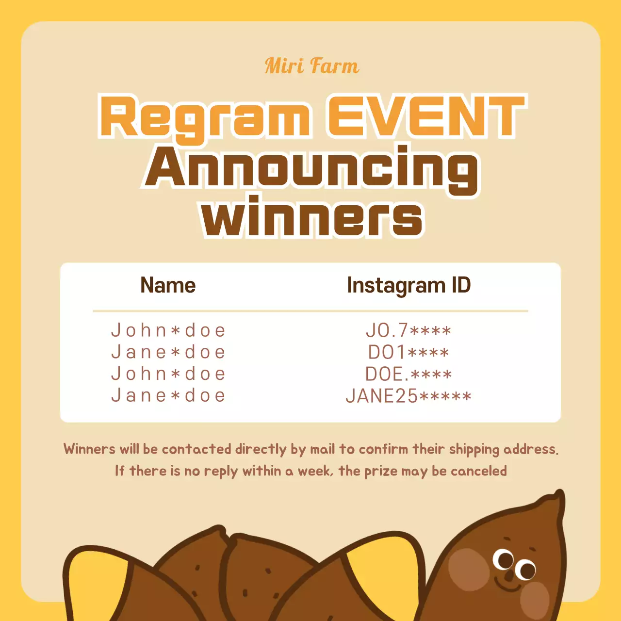 Yellow Modern Event Announcement Instagram Post