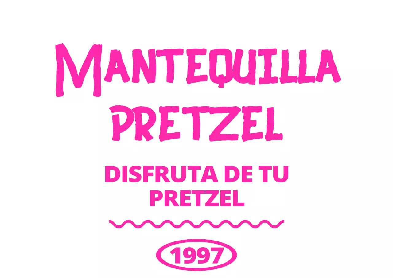 Promocionar una tienda de postres en rosa fuerte con texto en inglés