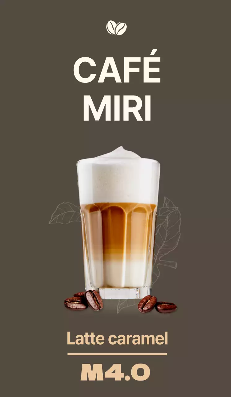 Promouvoir un menu de café avec une touche grise, illustrée et émotionnelle