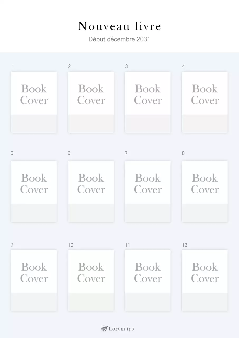 Liste de livres avec un simple cadre de couverture mauve