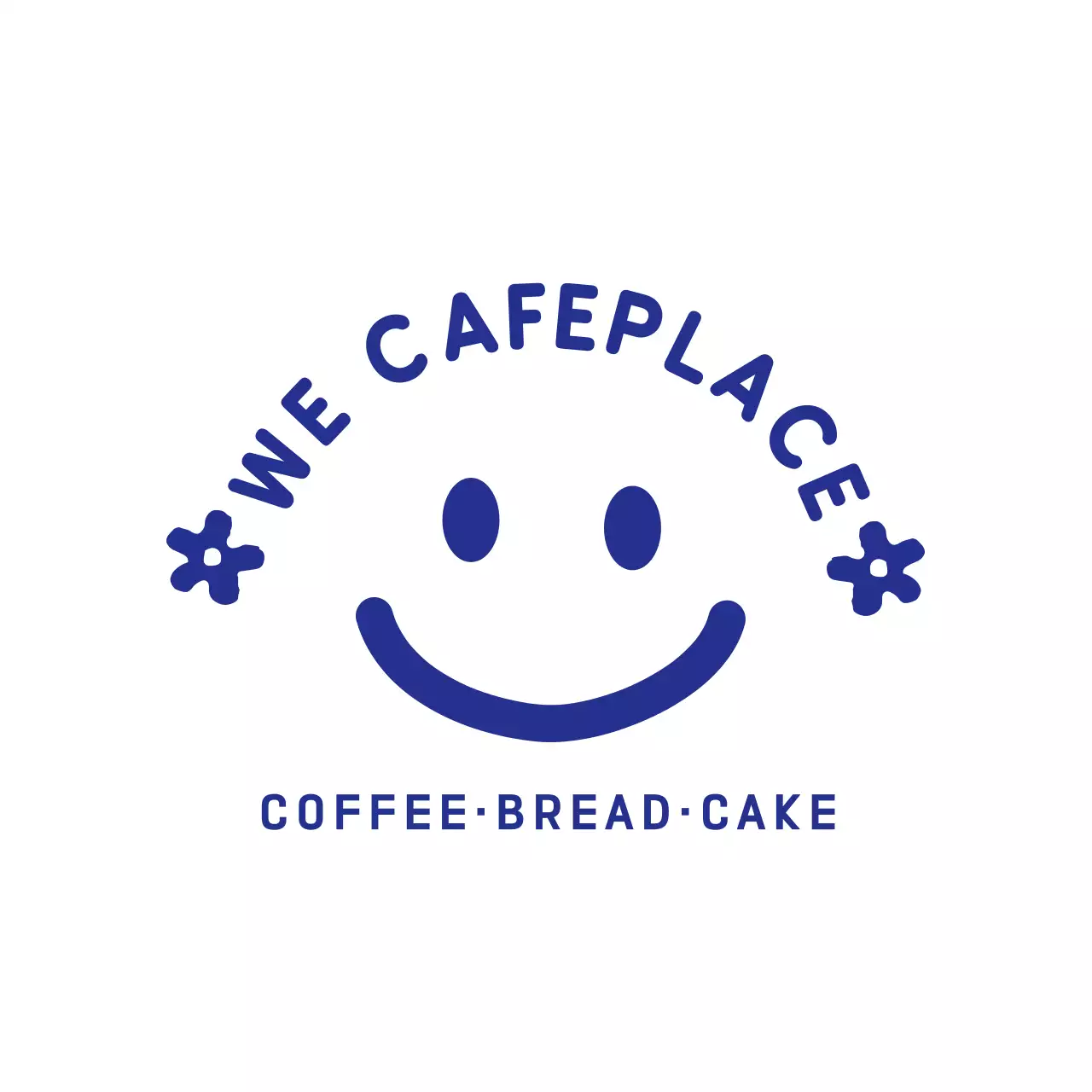 A simple, navy blue ambient cafe