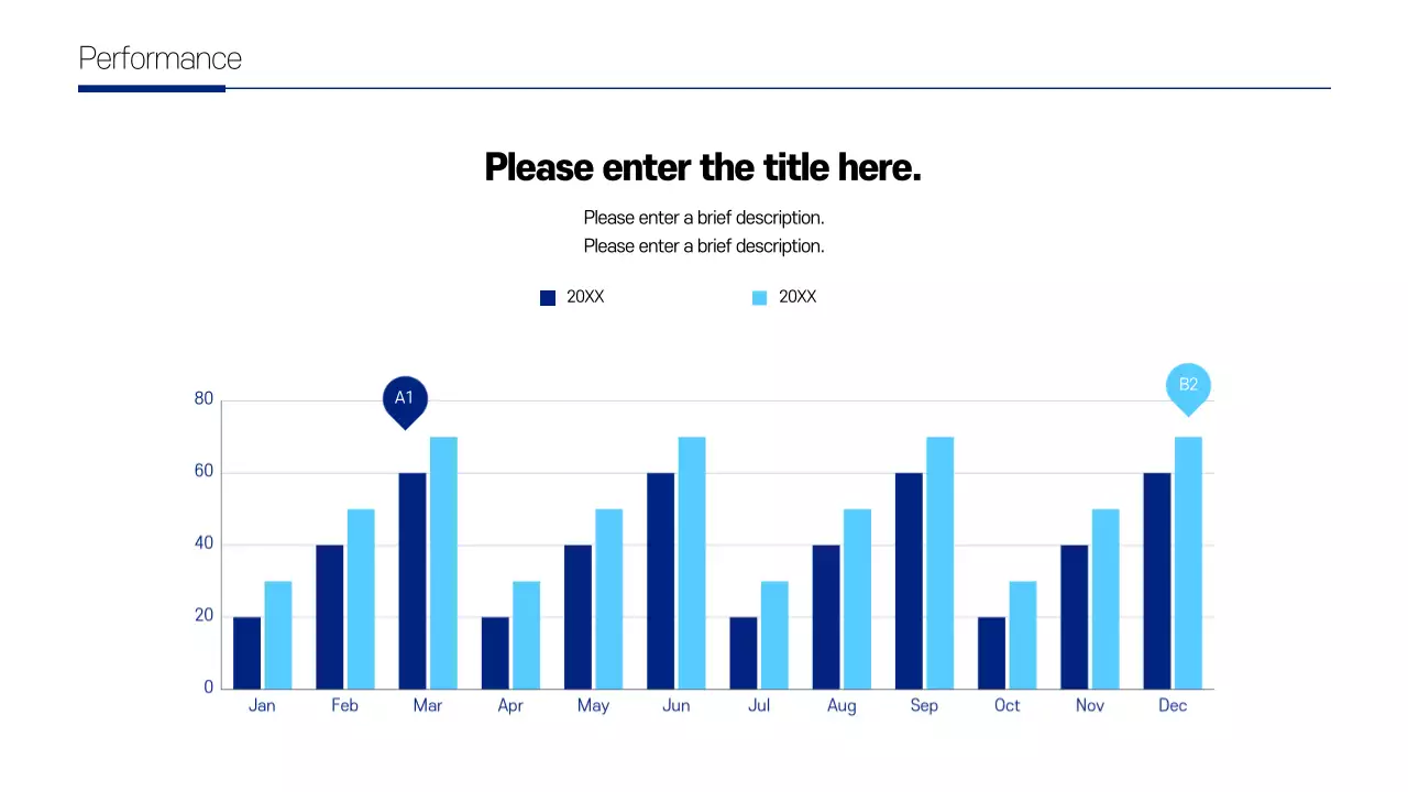 Blue Modern Performance Report Infographic
