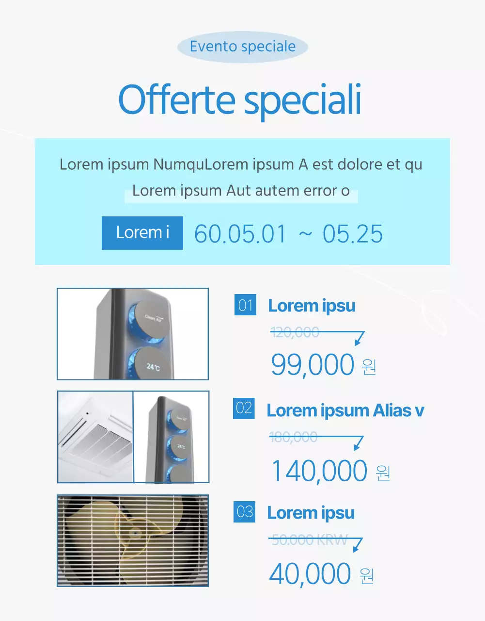 Promuovere la pulizia dell'aria condizionata con il cielo azzurro