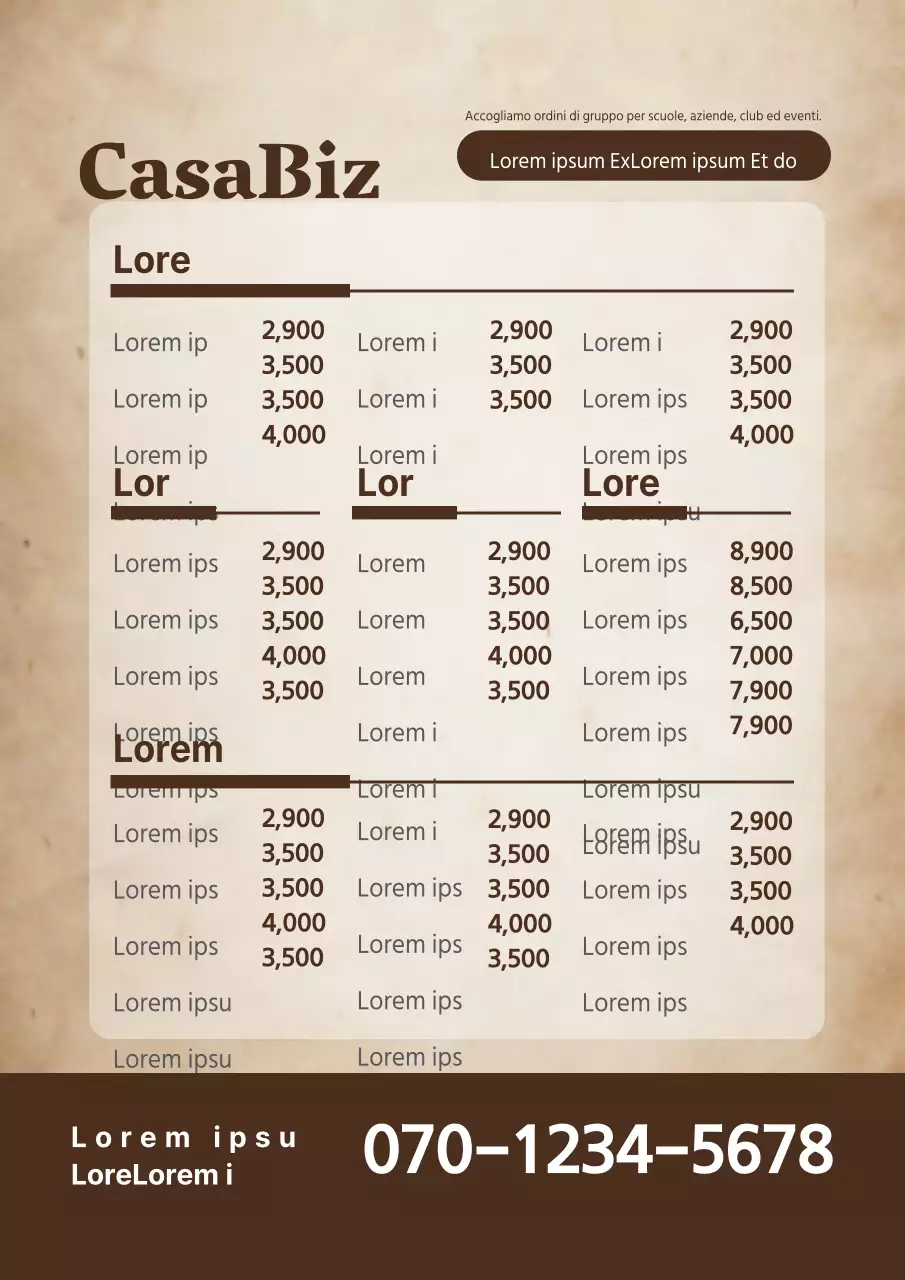 Menu del ristorante Bizhouse Kimbap Sushi