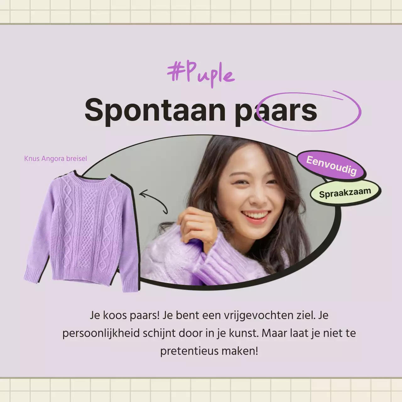 De psychologische test van oranje en beige t-shirtkleuren