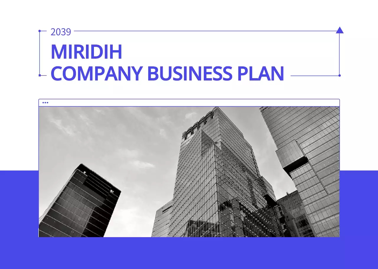 Bisnis sederhana dengan warna biru dan putih