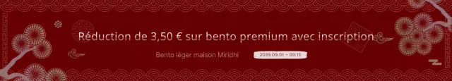 Remise sur les boîtes à bento traditionnelles rouges et blanches de conception coréenne