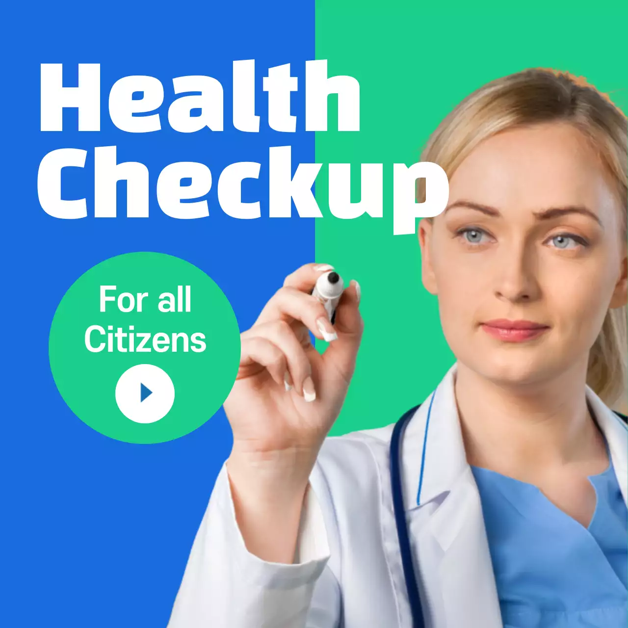 Green Modern Healthcare Promotion Instagram Post