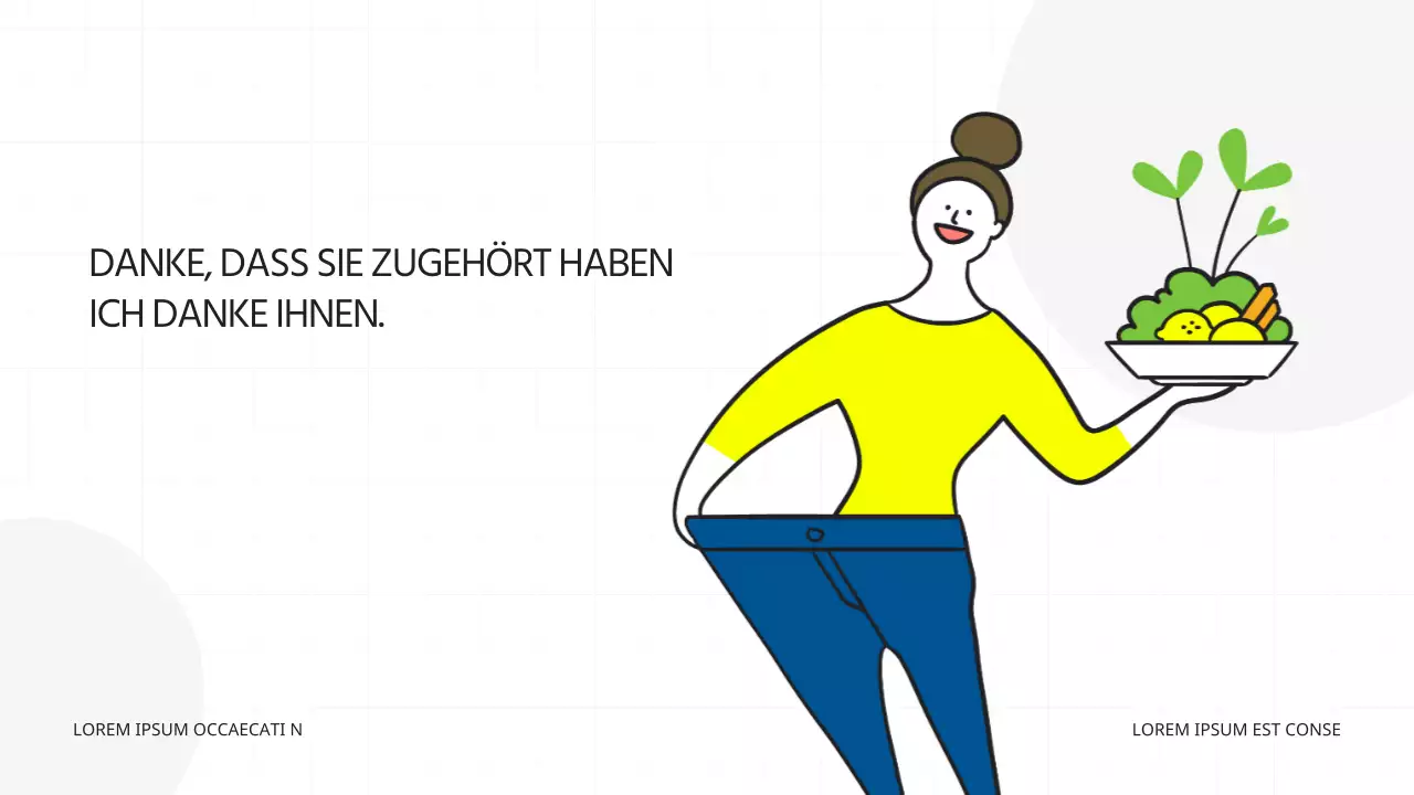 Eine moderne Vorlage, die den neuesten Trend zu "gesundem Genuss" und gesunder Ernährung in Chartreuse und Grün präsentiert.