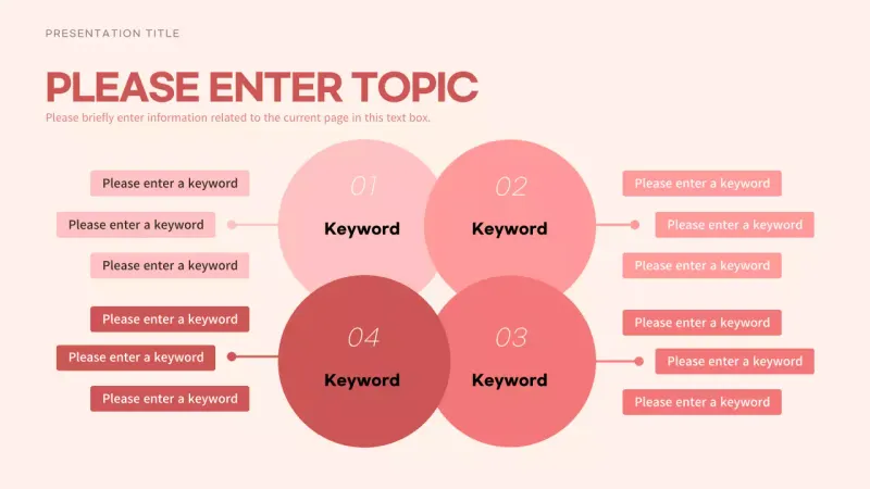 Infografis Panduan Presentasi Modern Merah