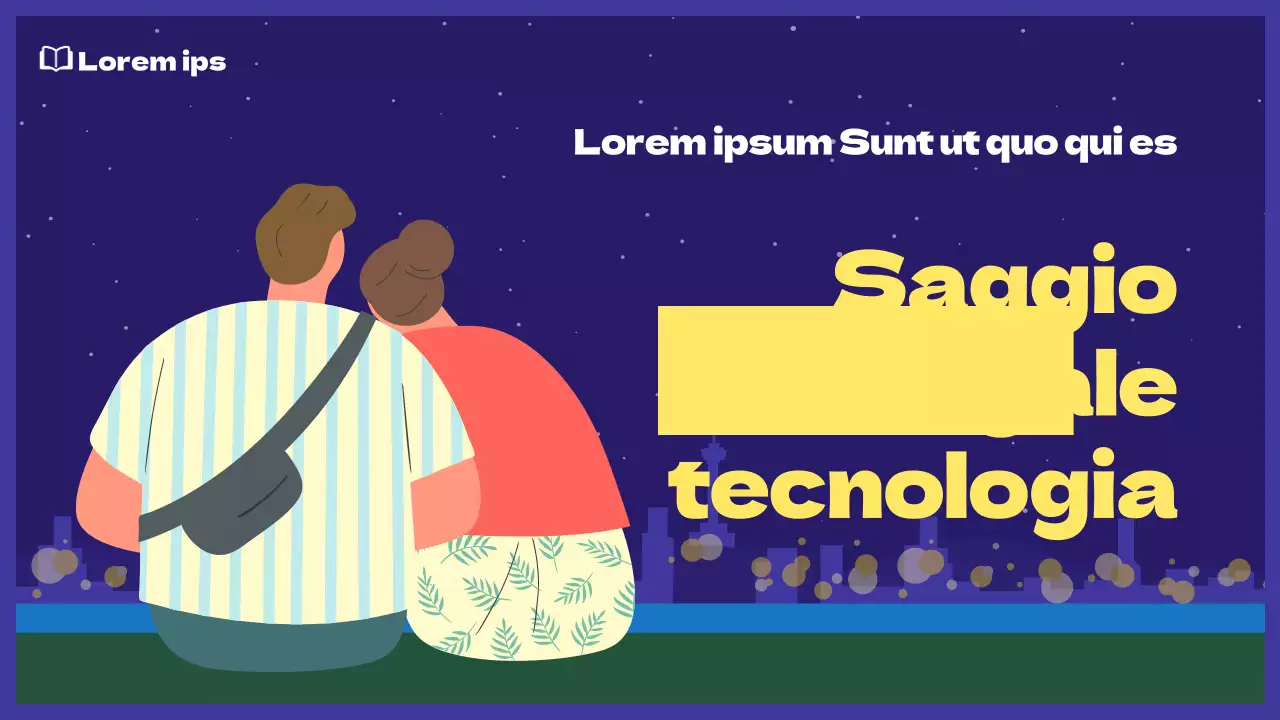 Miniatura della Giornata della Coppia con concetto di illustrazione blu navy