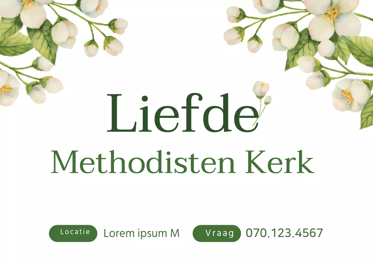 wit groen bloem illustratie illustratie kerk promotie