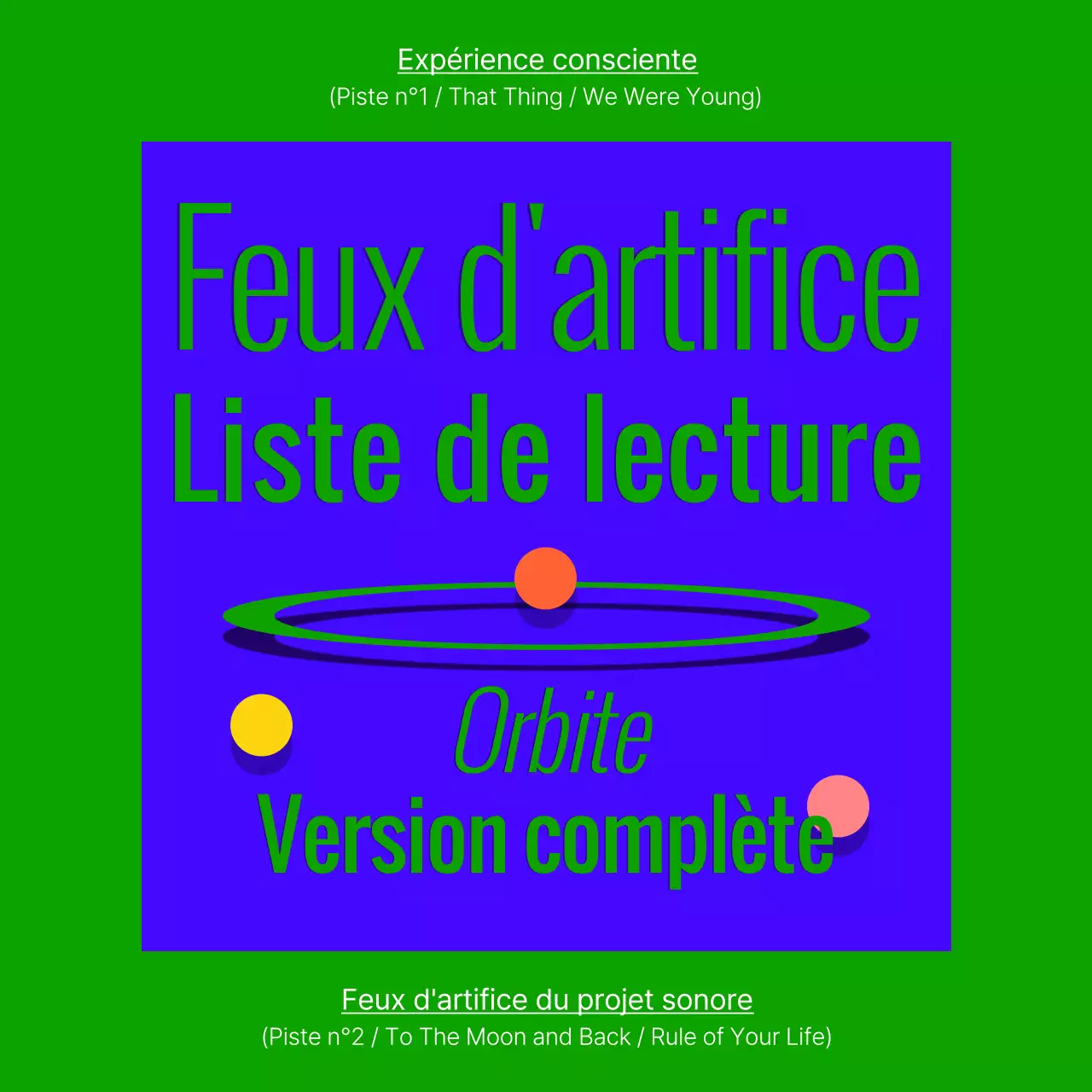 Couverture de l'album playlist vert et bleu