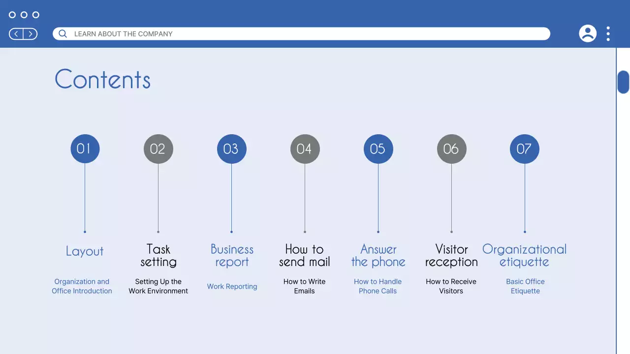 블루 모던 멤버십 매뉴얼 프레젠테이션
