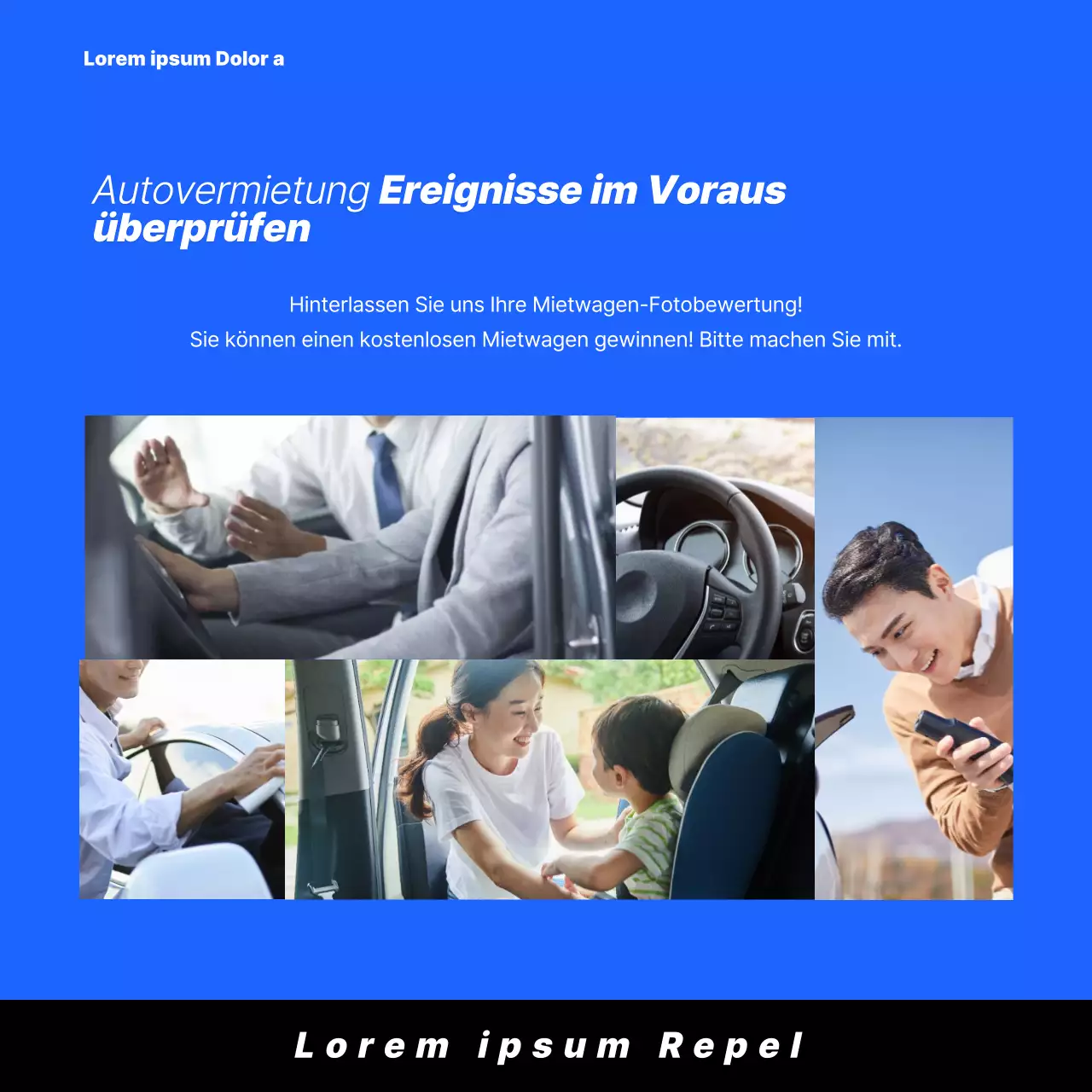 Die blau-lila MietwagenkarteNews