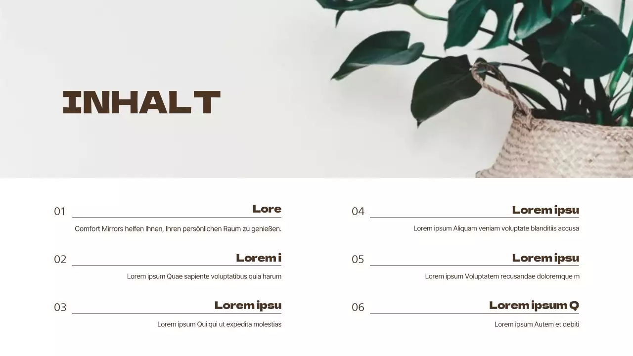 Beige und braun Wohnung Angebot Brief