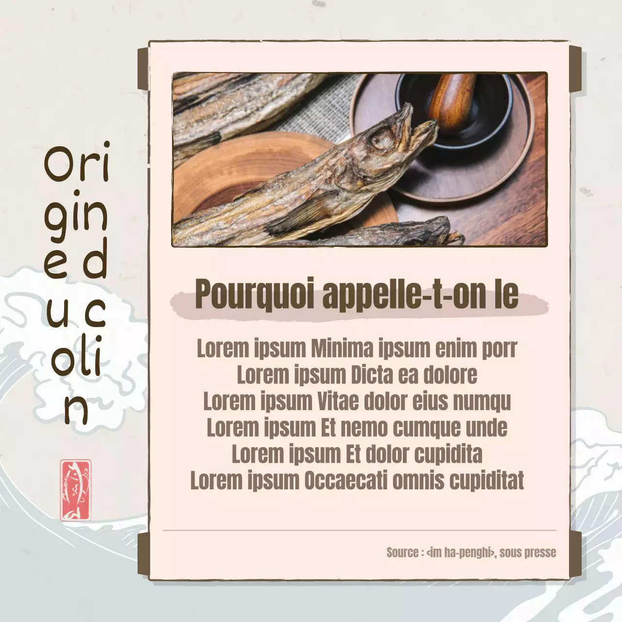 Un concept traditionnel à l'ancienne en marron et abricot