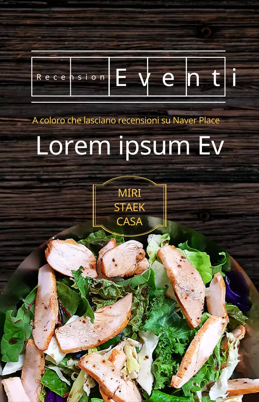 Bandiera di promozione del menu del ristorante dall'aspetto classico