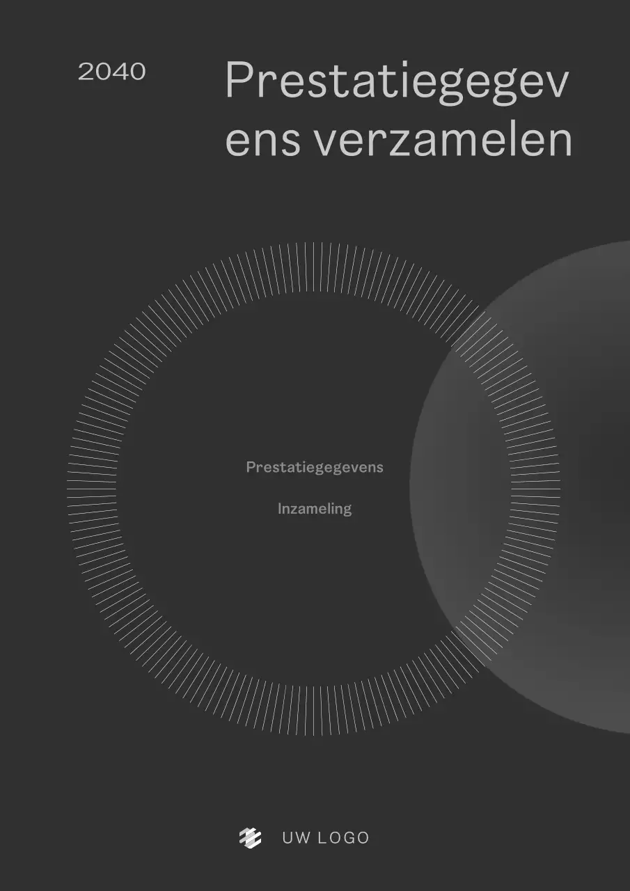 Rustige, professionele kleurenschema's in de pilot factsheet