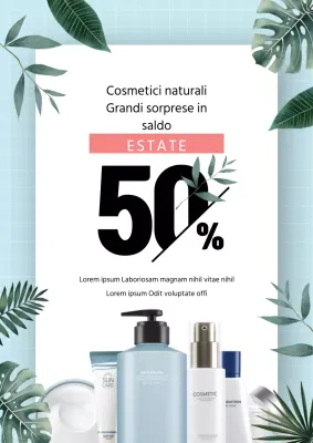 Grande vendita di cosmetici