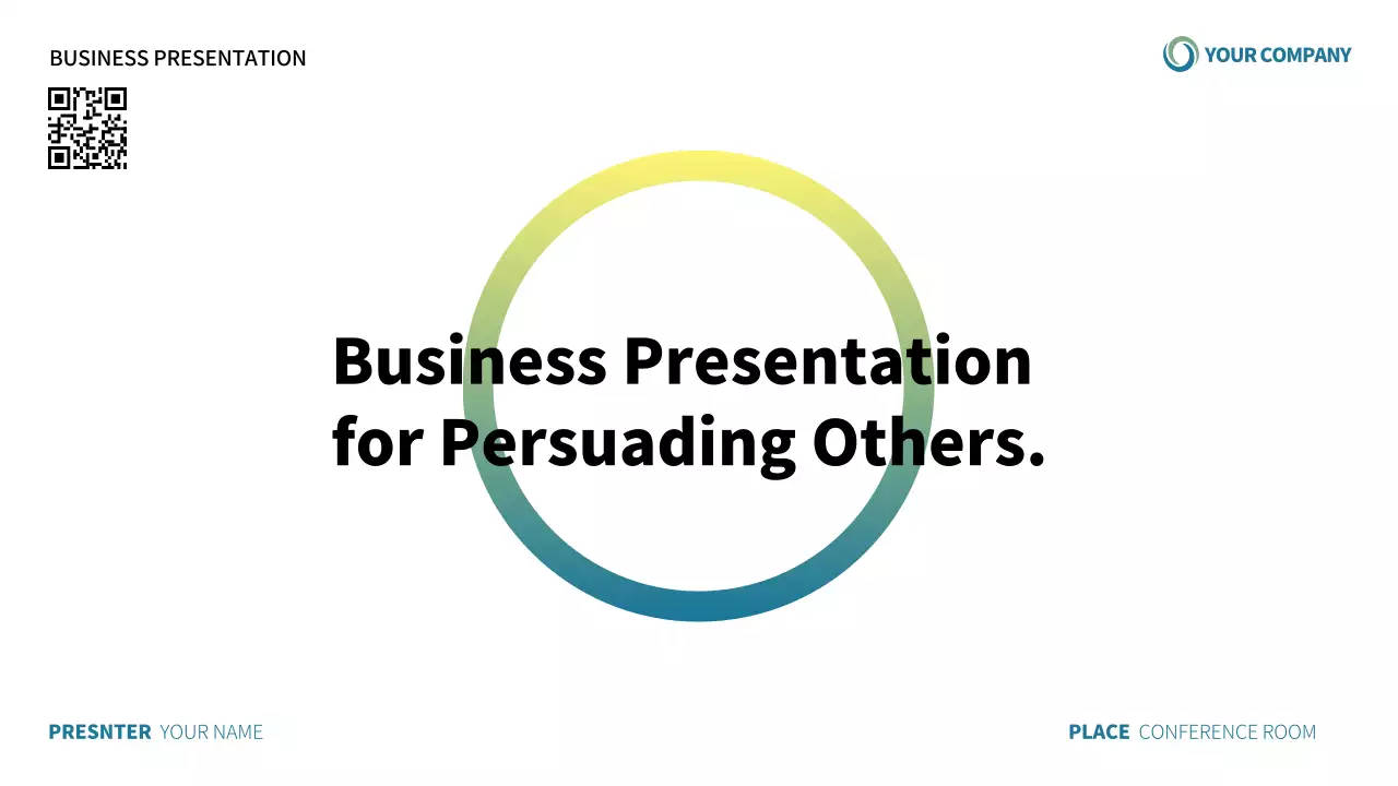 A modern white and blue corporate introduction proposal