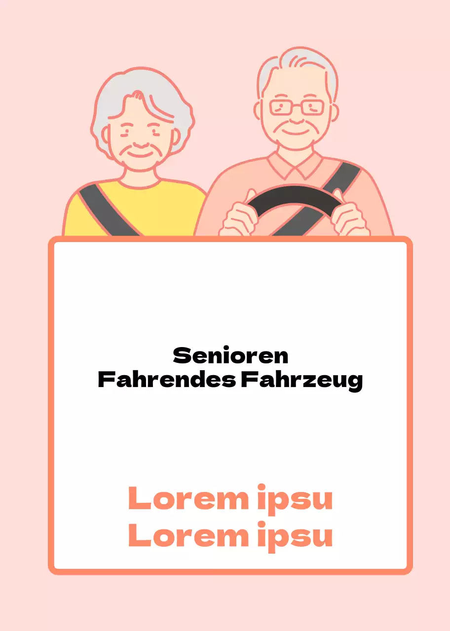 Älterer Autofahrer Auto-Magnet