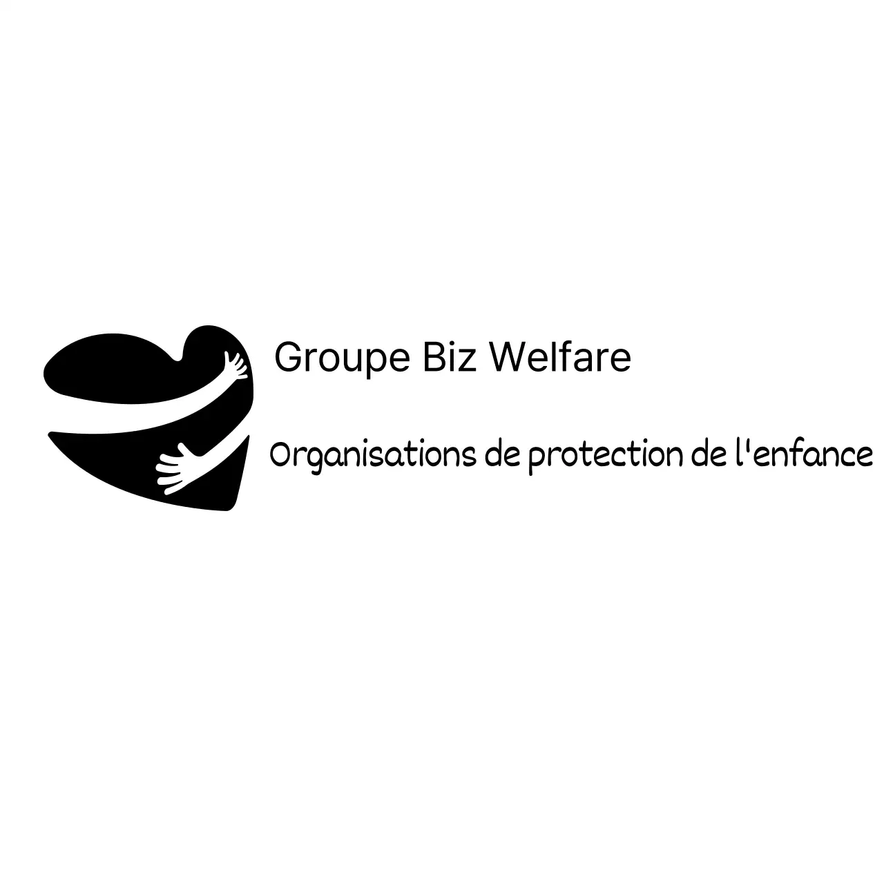 Logo propre et élégant d'une organisation de protection de l'enfance