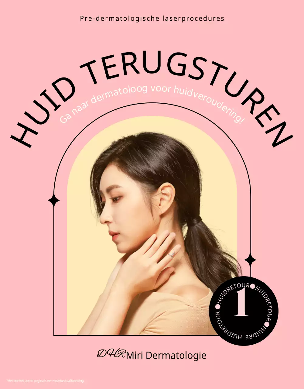 Promoot dermatologische laserbehandelingen in roze en zwart