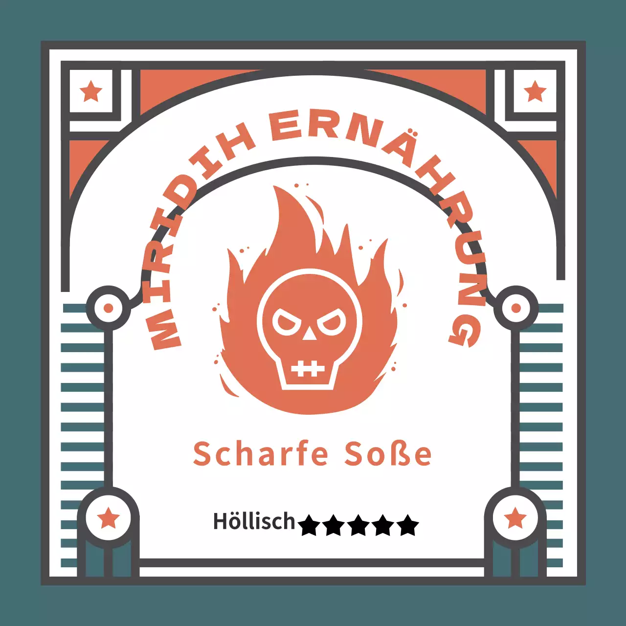 Vintage farbige Hot Sauce Aufkleber