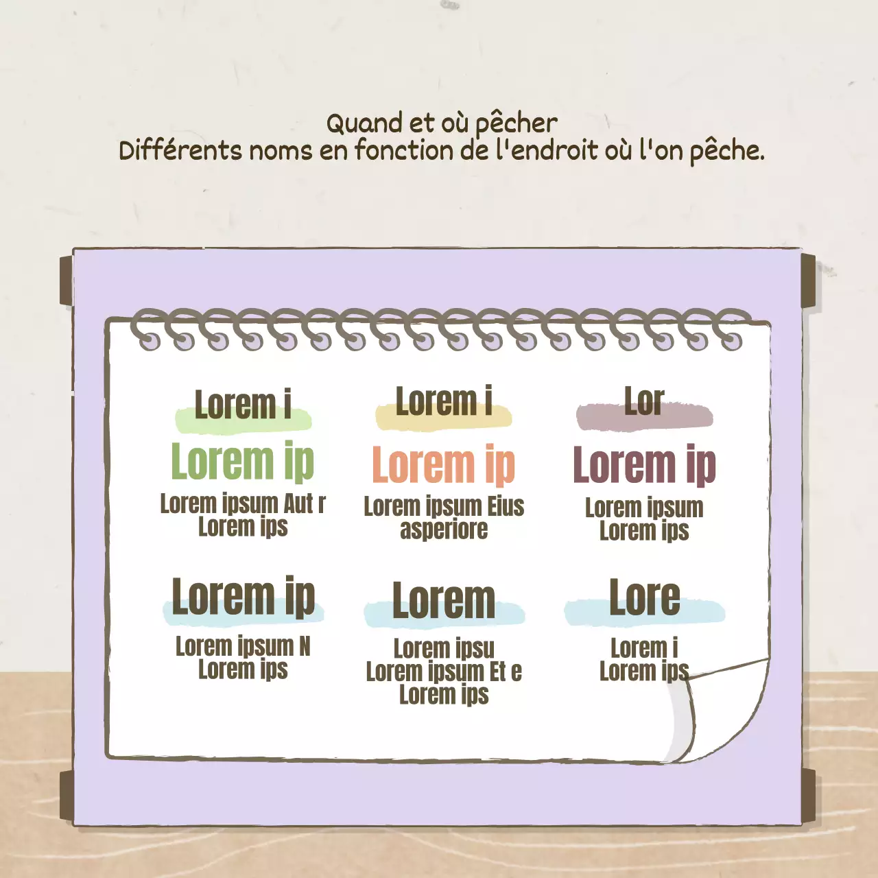 Un concept traditionnel à l'ancienne en marron et abricot