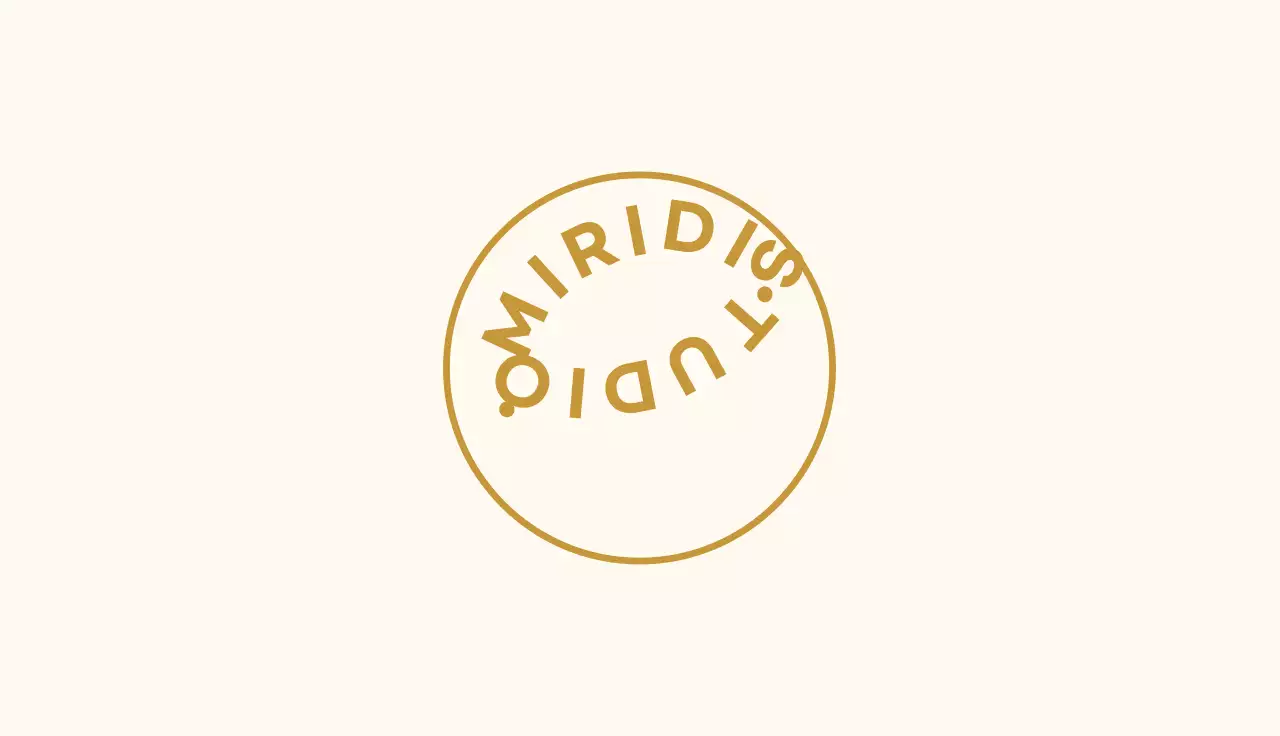 Beige Border Circle Studio