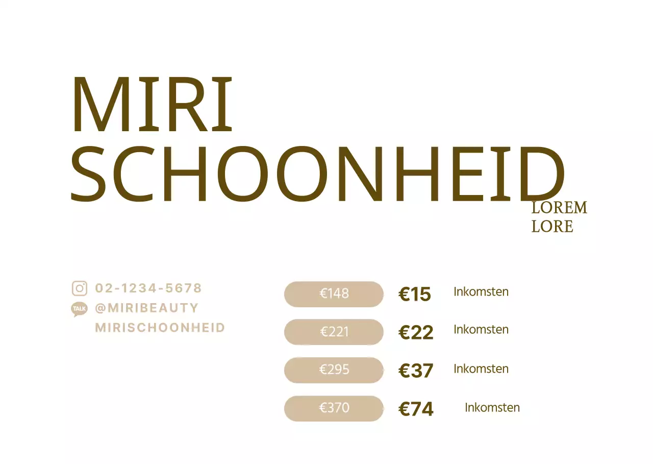 Bruine Luxe Beauty Shop Lidmaatschap Gids Acryl Stand voor Beauty Shop