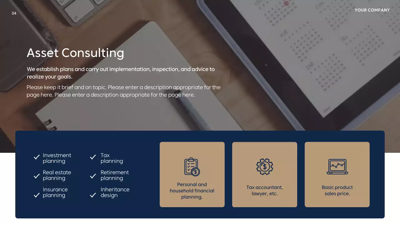 Navy Professional Finance Presentation