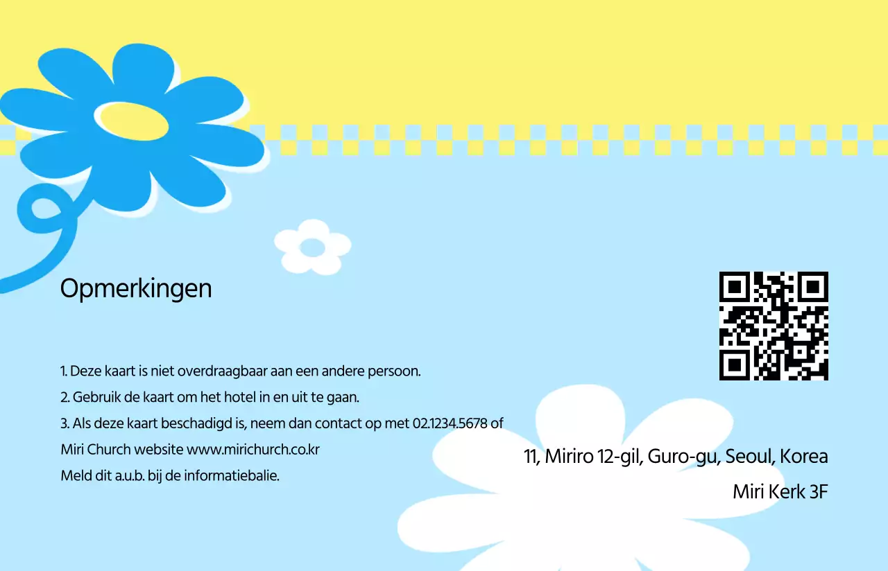 Een frisse look met een gele en blauwe achtergrond Zomerbijbelschool