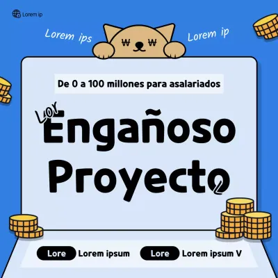 Ilustración de una libreta azul Tecnología lengüetona y simpática