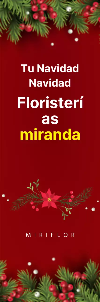 Guirnalda roja Florist Christmas Banner
