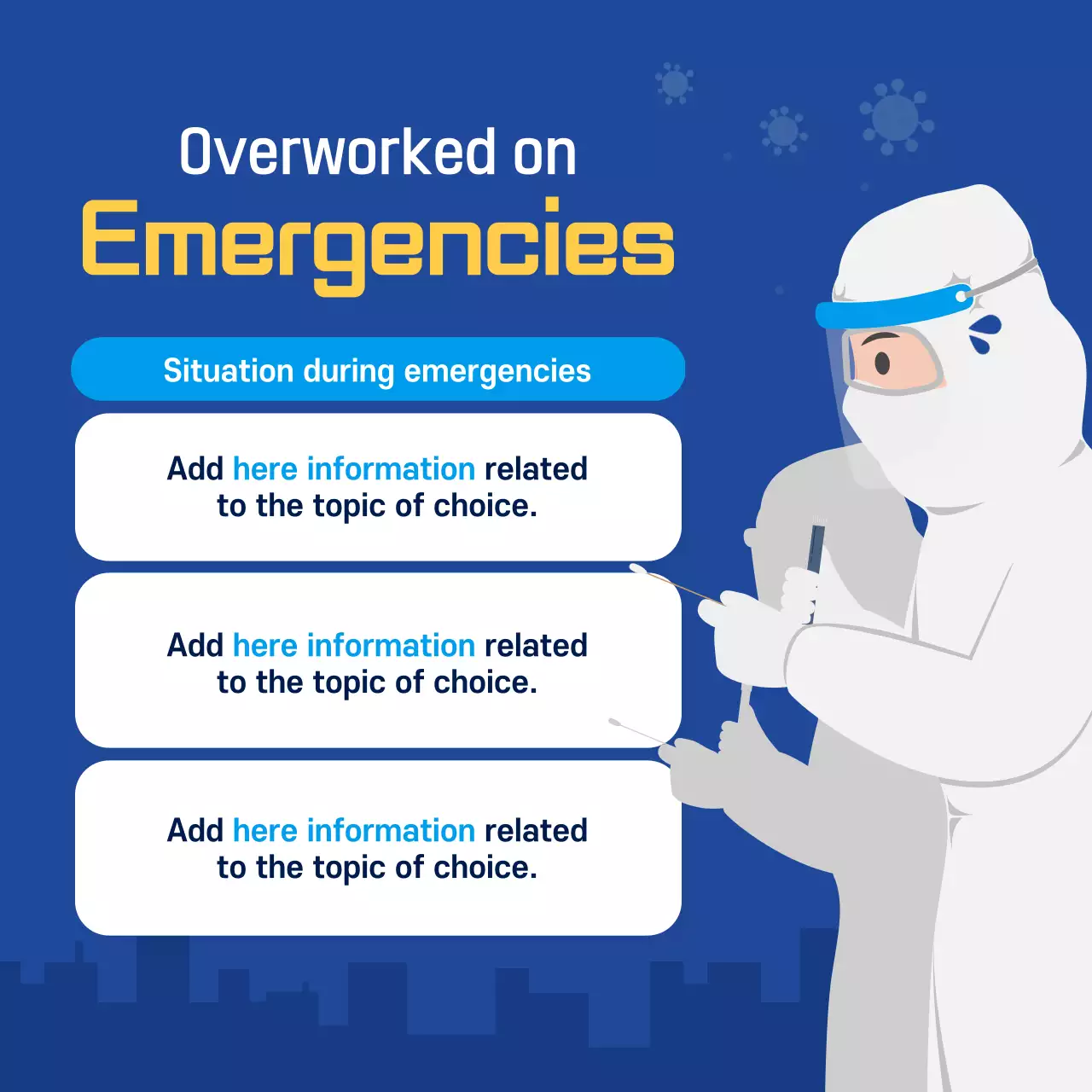 Blue Minimal Nurses Announcement Instagram Carousel