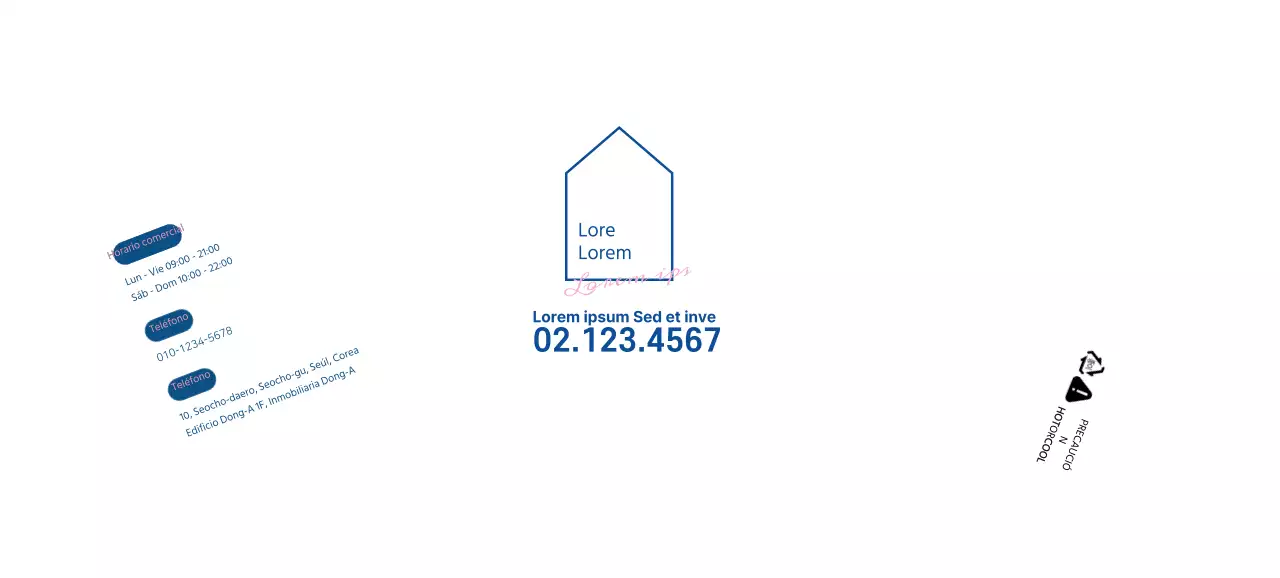 Blanco líneas limpias ilustración inmobiliaria