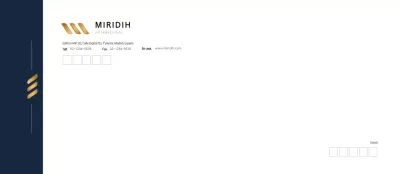 Sobres corporativos modernos de color azul marino