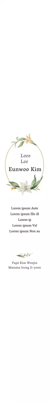 Bianco Vintage Illustrazione Primo Compleanno